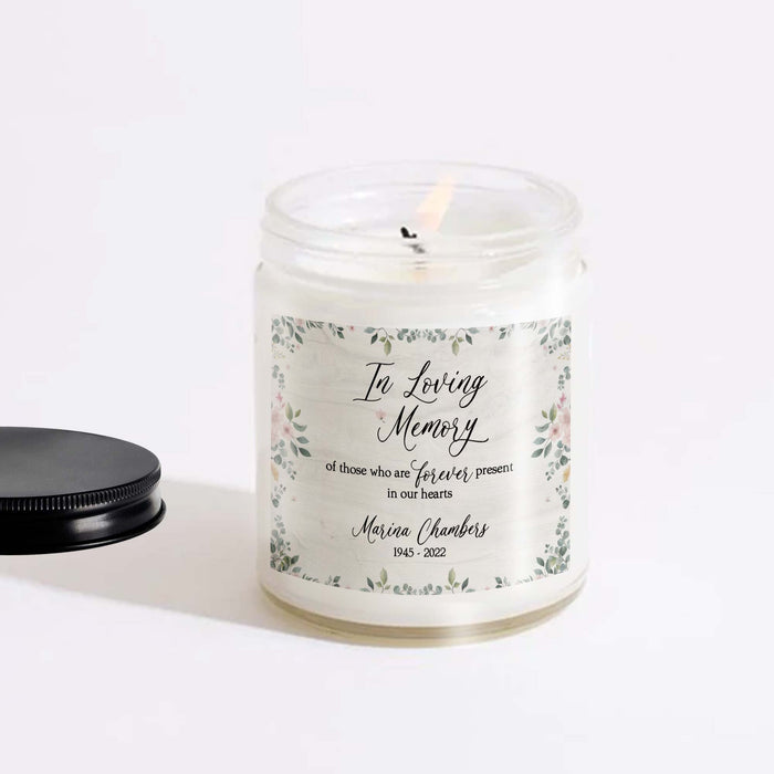 Personalized Memorial Candle For Loss Of Mother, Sympathy Candle For Mother's Day, Remembrance Candle