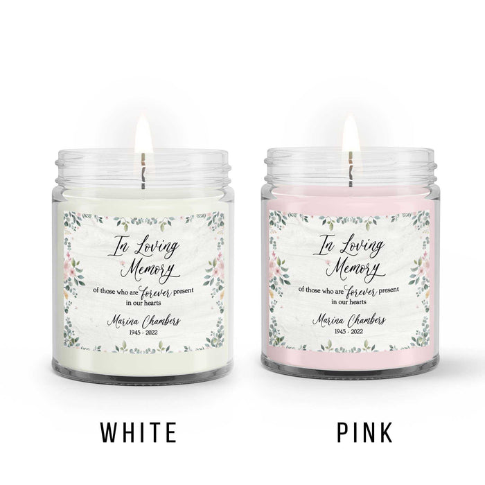 Personalized Memorial Candle For Loss Of Mother, Sympathy Candle For Mother's Day, Remembrance Candle