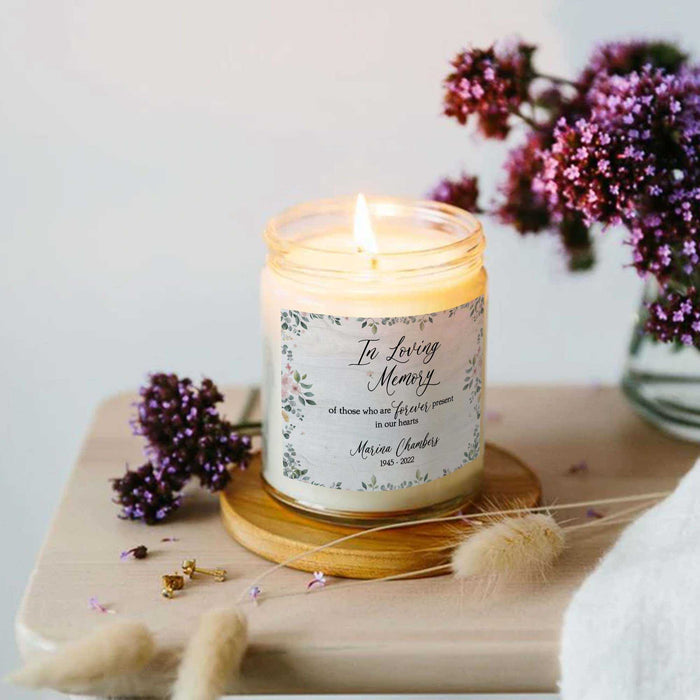 Personalized Memorial Candle For Loss Of Mother, Sympathy Candle For Mother's Day, Remembrance Candle