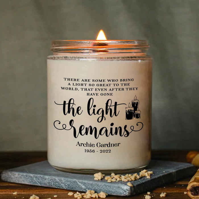 Personalized Memorial Candle, In Loving Memory Gifts For Loss Of Loved One, Candle Of Remembrance
