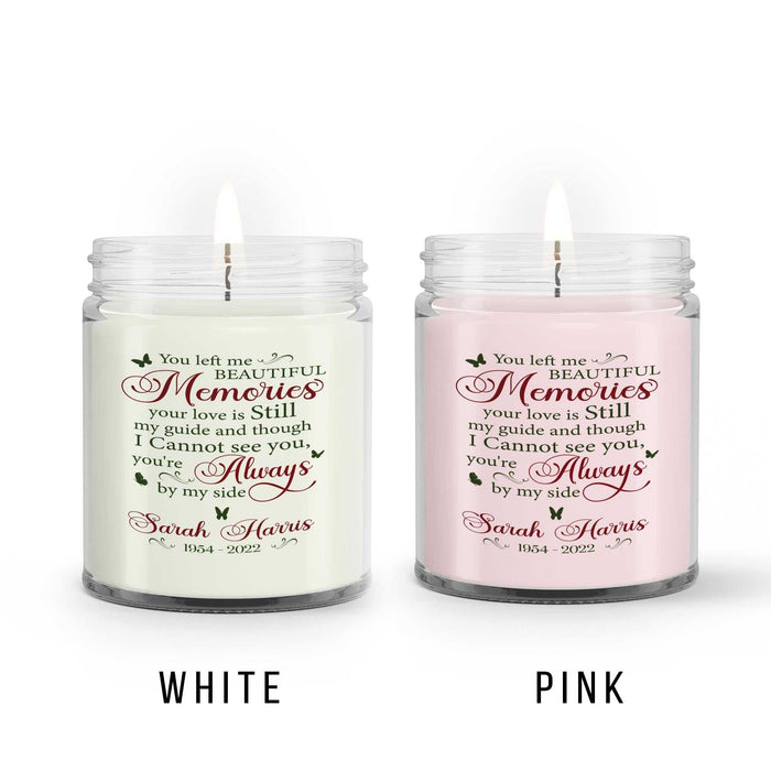 Personalized Sympathy Candle For Loss Of Loved One, In Loving Memory Candle, Funeral Candle