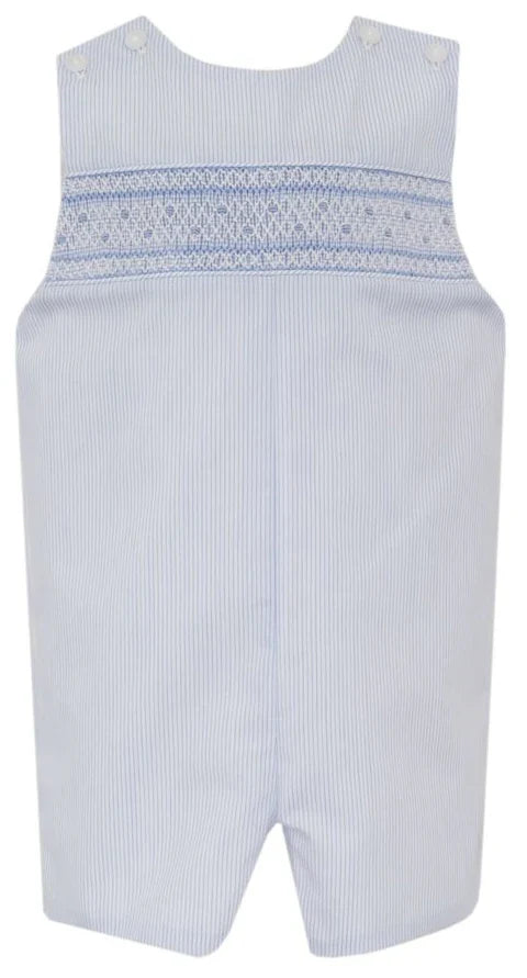 Petit Bebe Ryan Blue Tiny Stripe Smocked Jon Jon