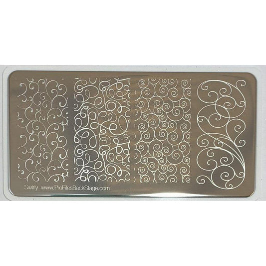 Stamping Plate Swirly