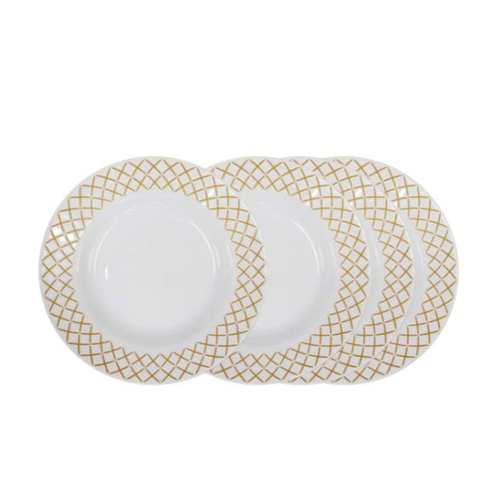 Luminarc Golden Maze Soup Plate 4pc Set