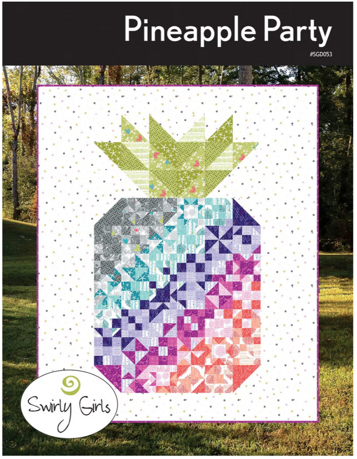 Pineapple Party Quilt Pattern by Swirly Girl Design