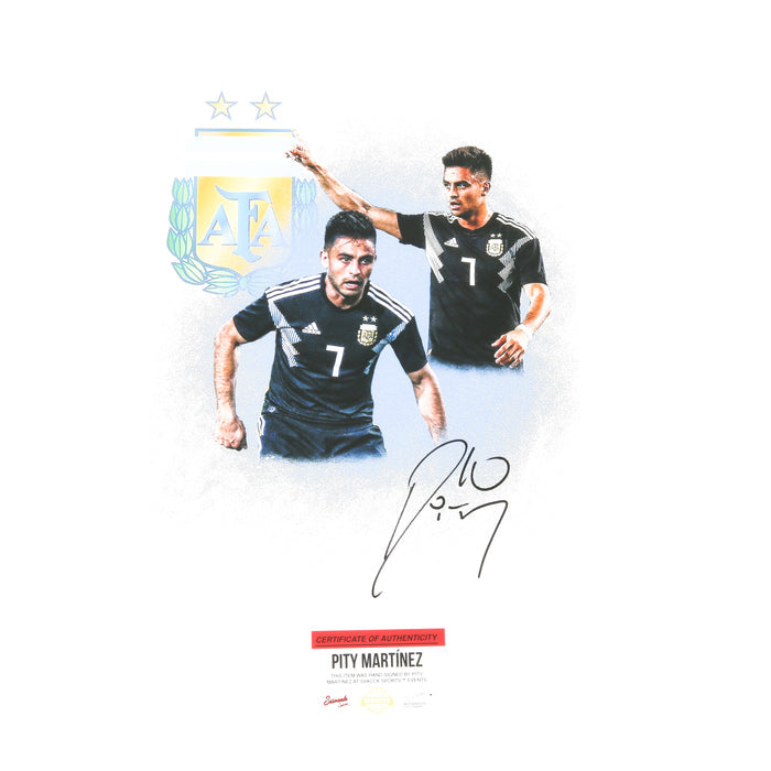 Pity Martinez Signed 8x10 Argentina National Atlanta United Edit White