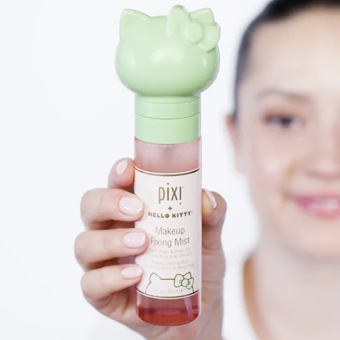 PIXI Hello Kitty Makeup Fixing Mist Rose Water & Green Tea مست مثبت للمكياج من بيكسي