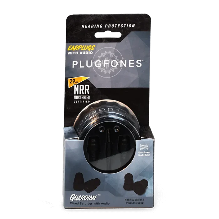 black headphones