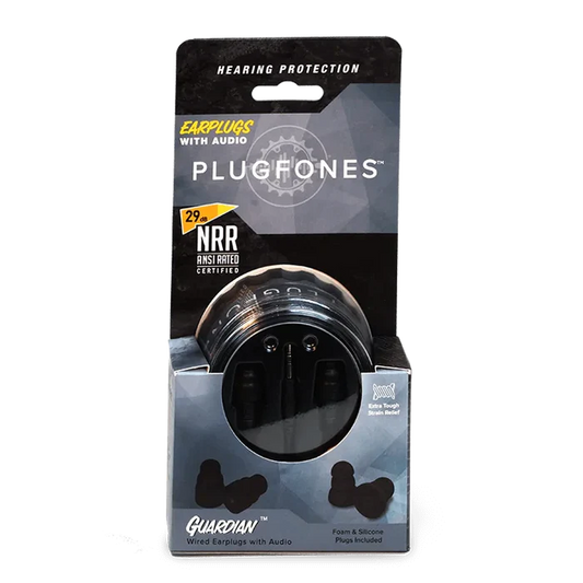 black headphones