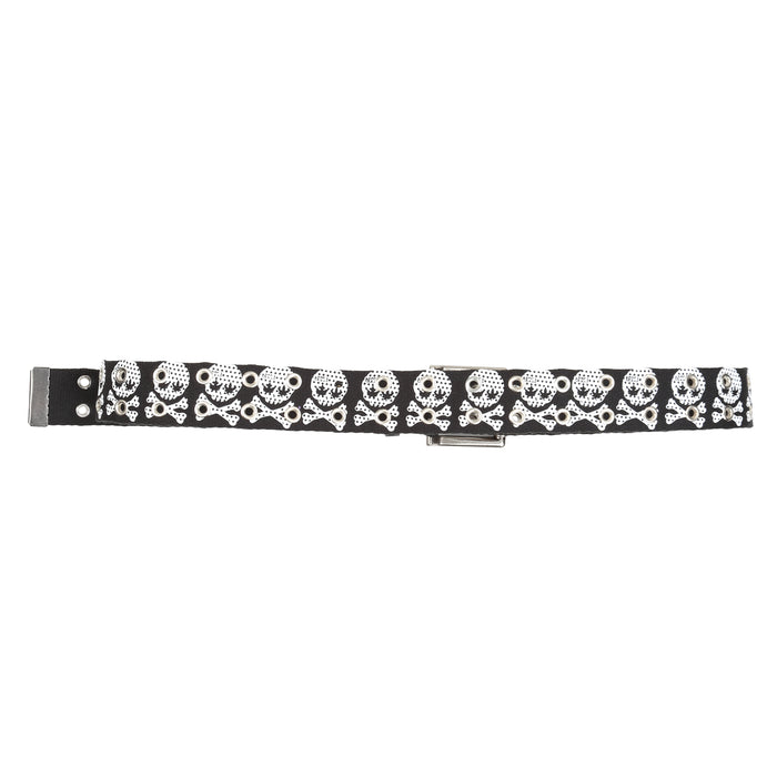 Polka Skull Belt - Black