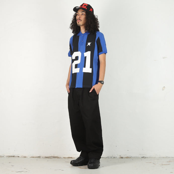 Polo Jersey - Blue Stripe