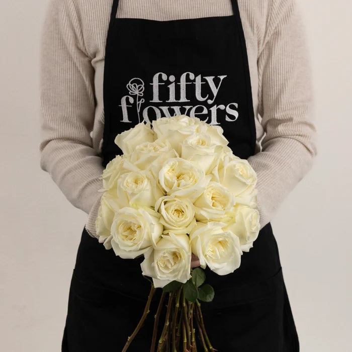 Polo White Wholesale Roses Apron - Image