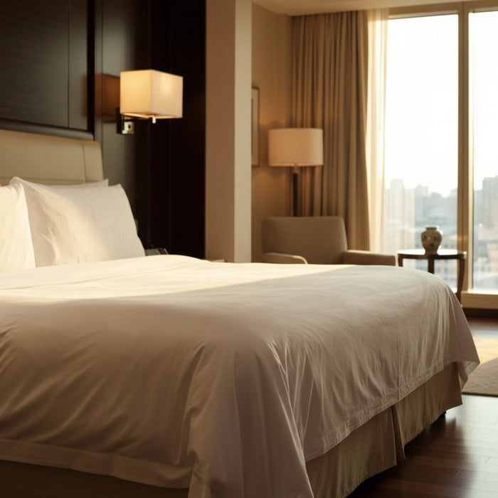 GCS Collection T-300 combed cotton sheets - breathable hotel-grade bedding