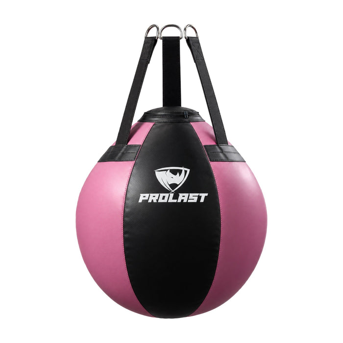 PROLAST black and pink wrecking ball heavy bag, front