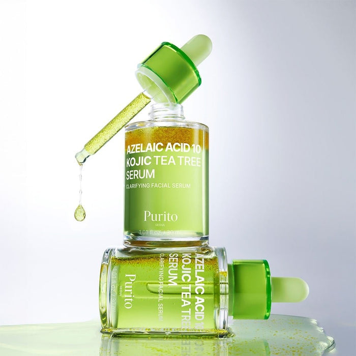 Purito Azelaic Acid 10 Kojic Tea Tree Serum 30ml سيروم شجرة الشاي الكوجيك بحمض الأزيليك 10 من بوريتو - Princess Cosmetics Qatar