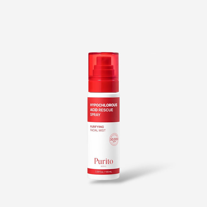 Purito Hypochlorous Acid Rescue Spray 100ml بخاخ إنقاذ حمض الهيبوكلوروس من بورييتو - Princess Cosmetics Qatar