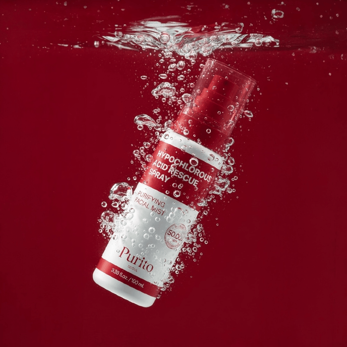 Purito Hypochlorous Acid Rescue Spray 100ml بخاخ إنقاذ حمض الهيبوكلوروس من بورييتو - Princess Cosmetics Qatar