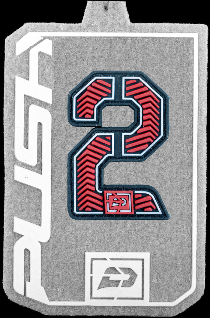 Push Velcro Rubberized Number