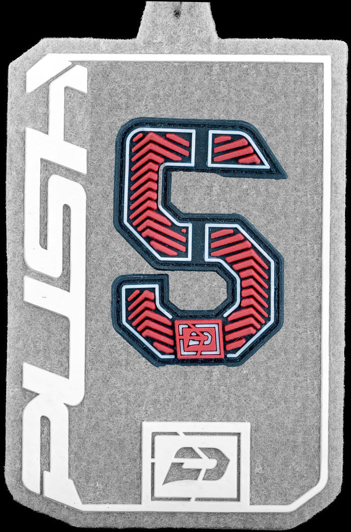 Push Velcro Rubberized Number