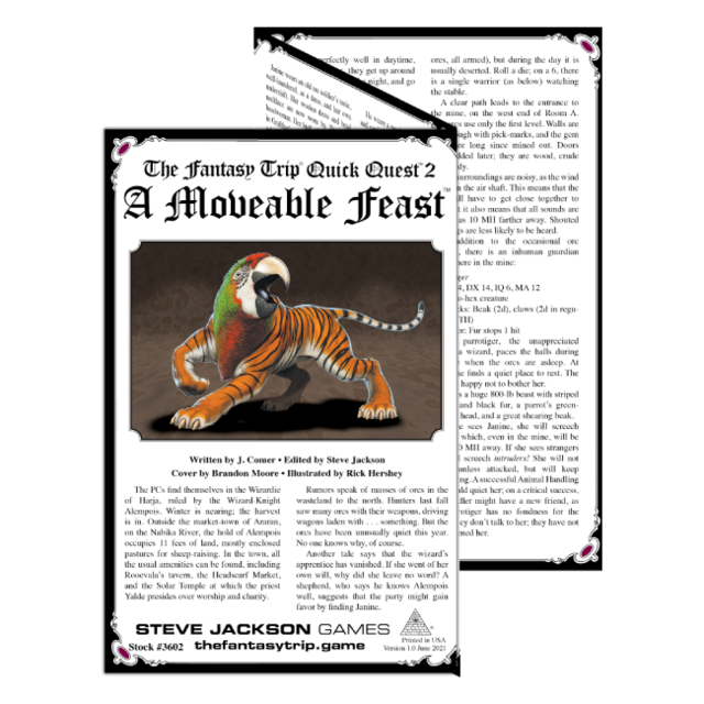 Quick Quest 2: A Moveable Feast