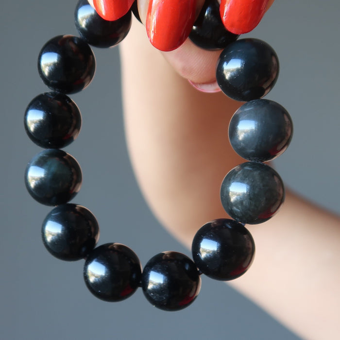 rainbow obsidian bracelet