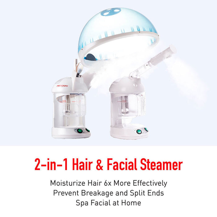Red Pro Hair Therapy Steamer 2 in 1 Hair and Facial Steamer - ikatehouse
