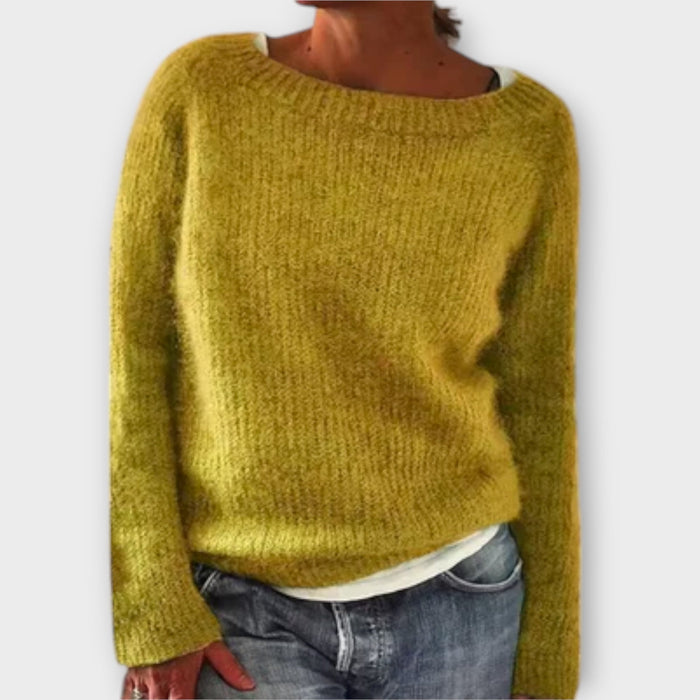 Reece patterned Icelandic-style knit sweater shown in multiple colors