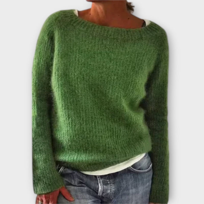 Reece patterned Icelandic-style knit sweater shown in multiple colors
