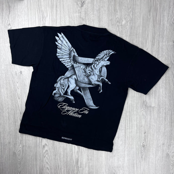 Represent 'Motion' T-Shirt -  Jet Black