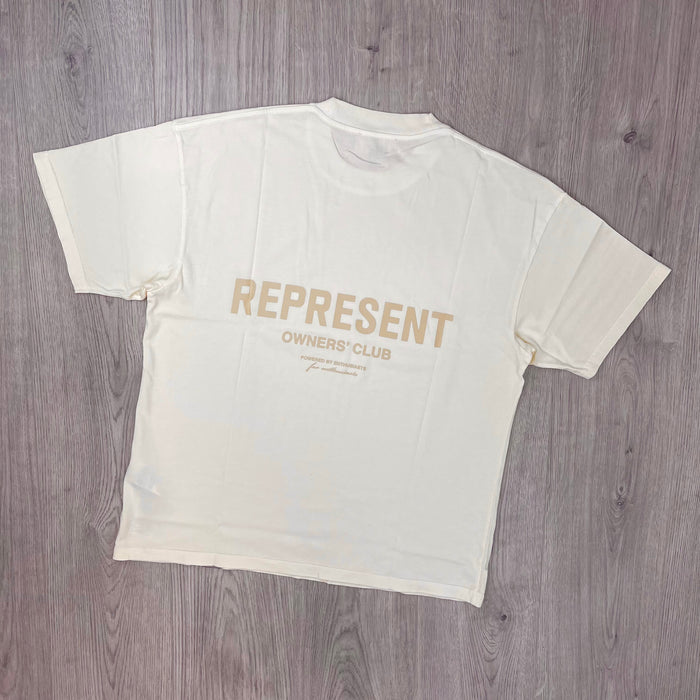 Represent 'Owners Club' T-Shirt - Buttercream