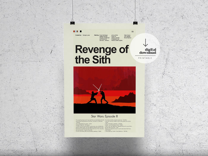 Revenge of the Sith (Star Wars Episode III) | DIGITAL ARTWORK DOWNLOAD