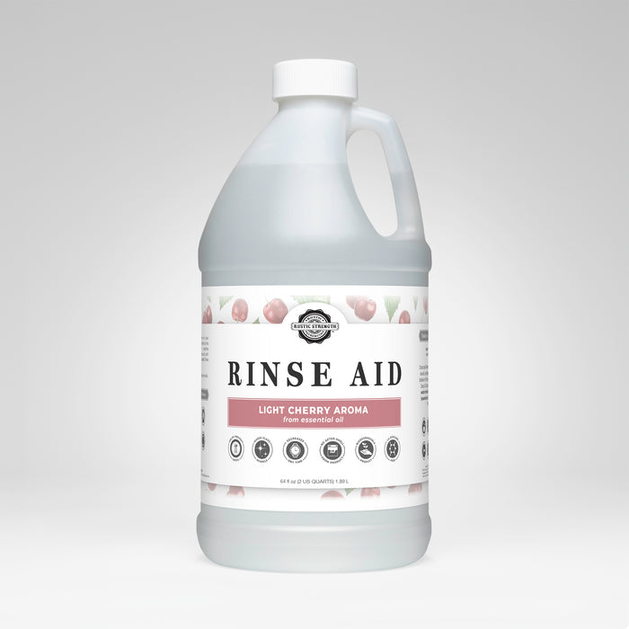 Rustic Strength, Rinse Aid for Automatic Dishwashers, 64 oz Plastic, Light Cherry