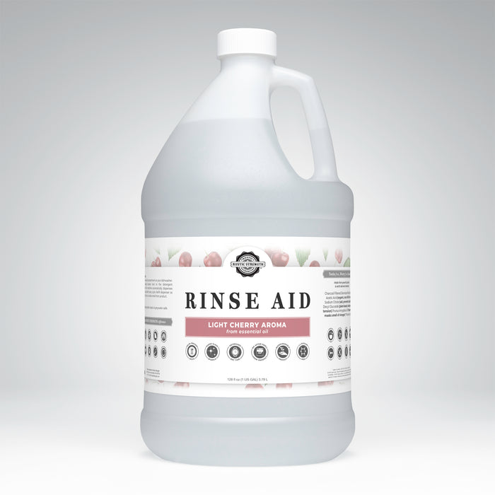 Rustic Strength,Rinse Aid for Automatic Dishwashers,128 oz Plastic,Light Cherry