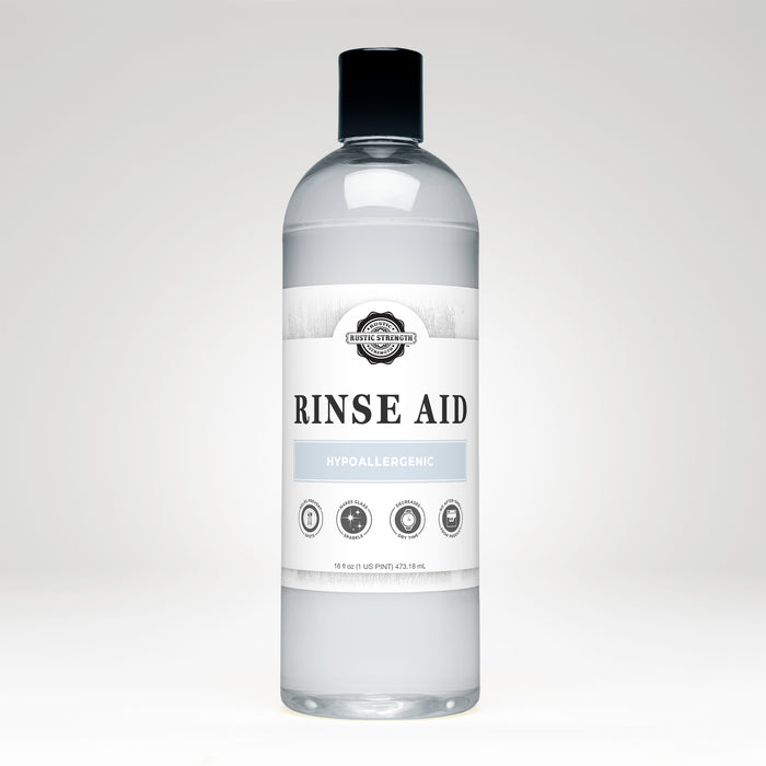 Rustic Strength, Rinse Aid for Automatic Dishwashers,16 oz Plastic,Unscented