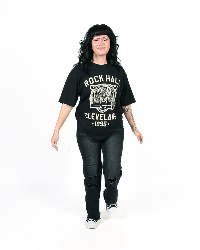 ROCK HALL BLACK TIGER MIC T-SHIRT