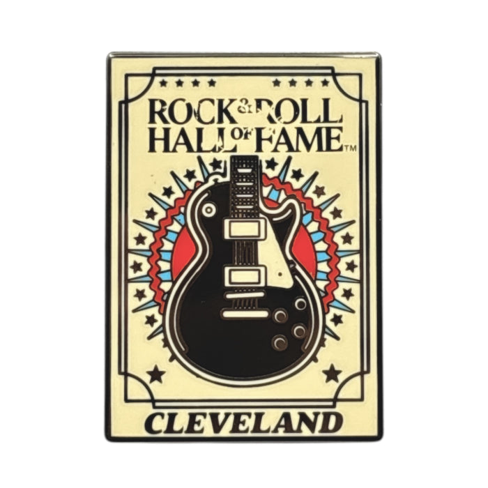 ROCK HALL GUITAR STARBURST PIN