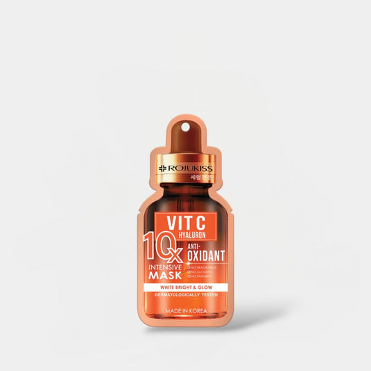 Rojukiss Vit-C Hyaluron Antioxidant 10x Intensive Mask (1 Sheet) قناع مكثف مضاد للأكسدة من روجوكيس فيتامين سي هيالورون 10 مرات - Princess Cosmetics Qatar