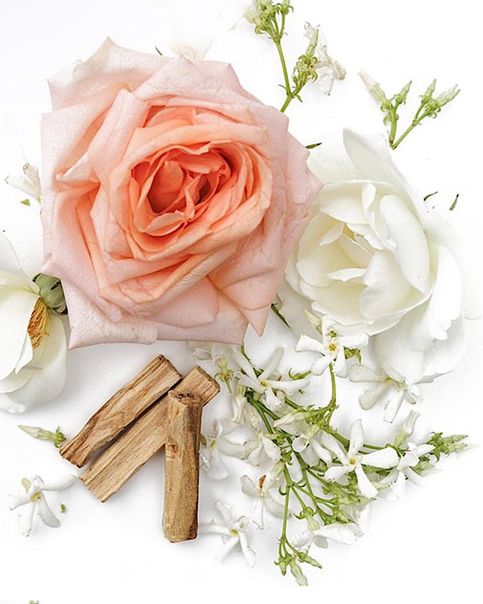 Rose Amber + Patchouli Crystal Candle | Hydra Bloom