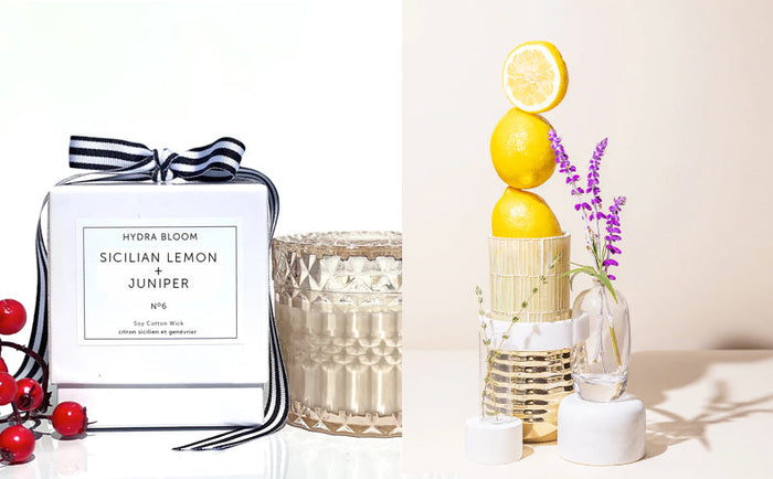 Rose Amber + Patchouli Crystal Candle | Hydra Bloom