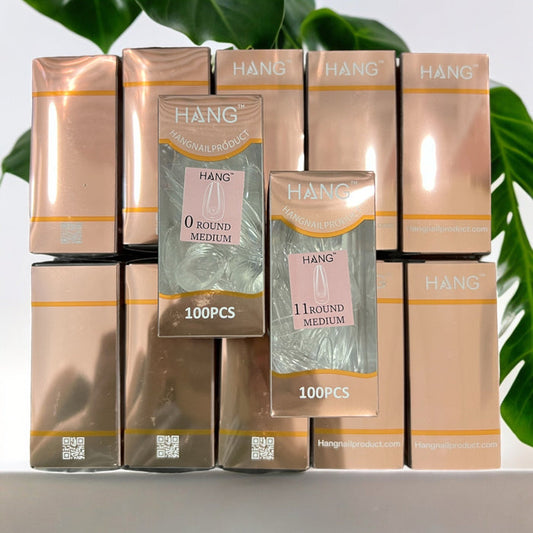 ROUND MEDIUM Premium HANG Gel X Tips - Refill