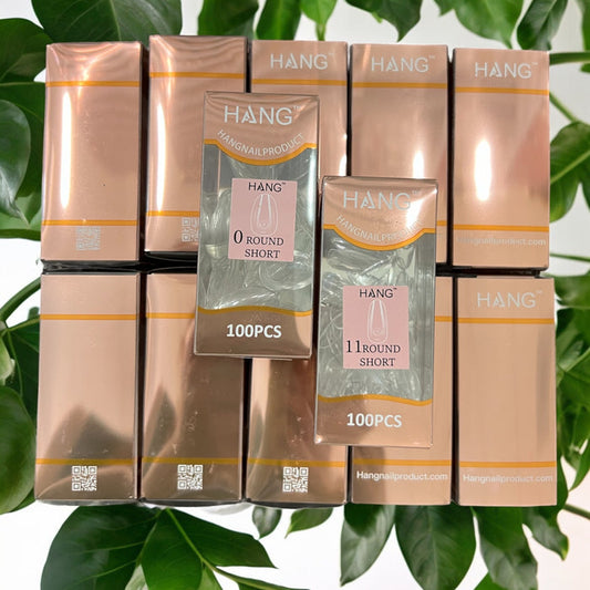 ROUND SHORT Premium HANG Gel X Tips - Refill