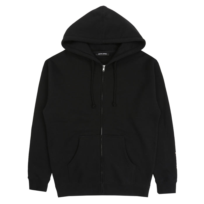 Sad Madness Zip Up Hoodie - Black