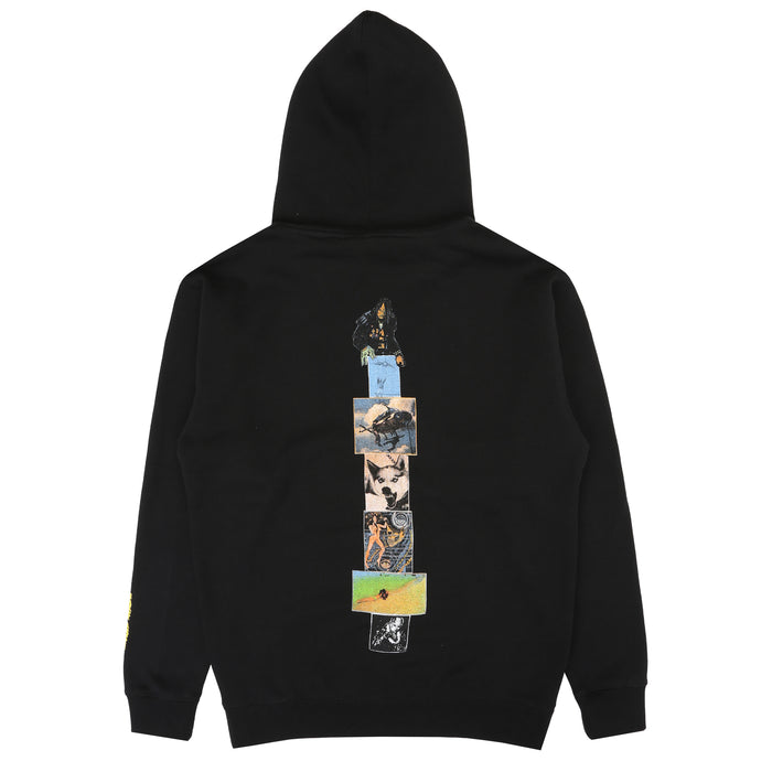 Sad Madness Zip Up Hoodie - Black
