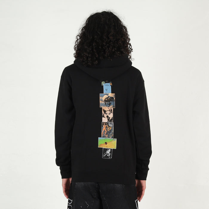 Sad Madness Zip Up Hoodie - Black