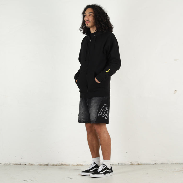 Sad Madness Zip Up Hoodie - Black
