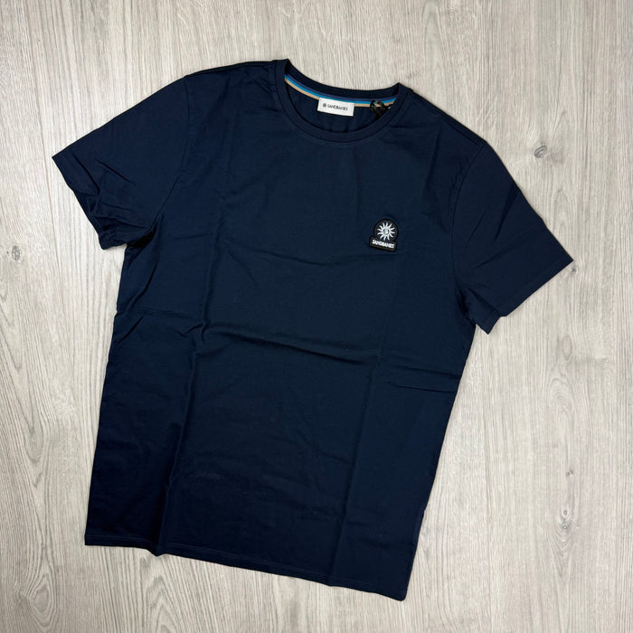 Sandbanks Badge Logo T-Shirt - Navy