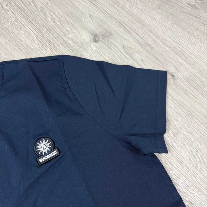 Sandbanks Badge Logo T-Shirt - Navy
