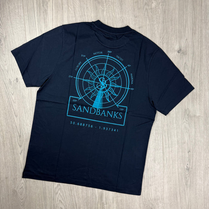 Sandbanks 'Sonar' T-Shirt - Navy
