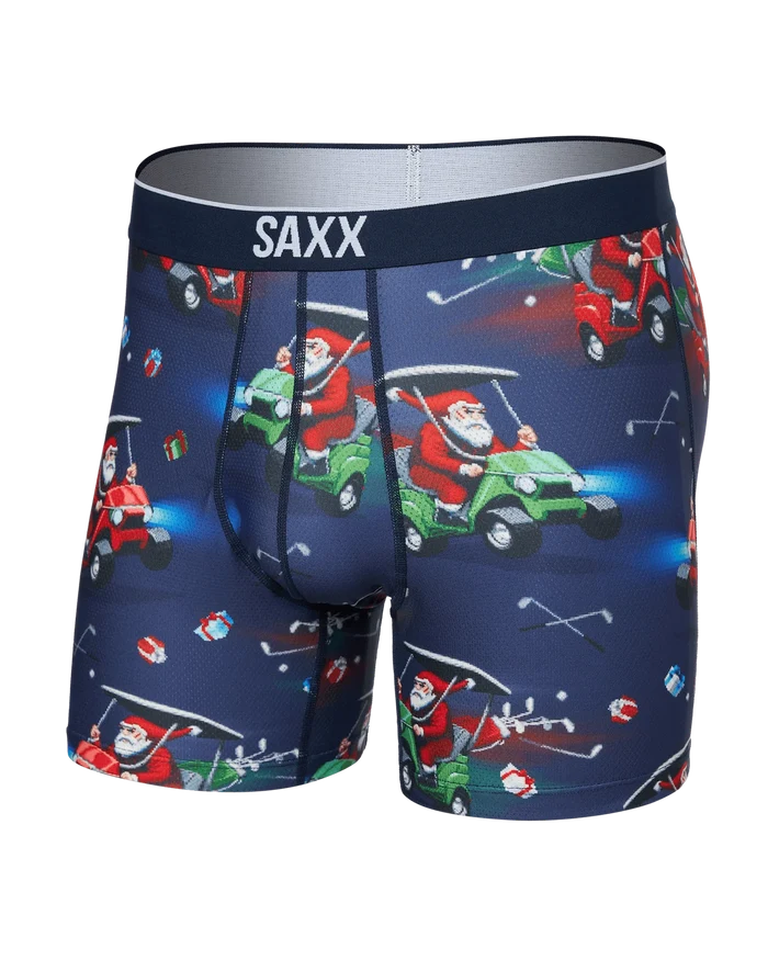 SAXX VOLT BREATHABLE MESH BOXER HOLIDAY THEME