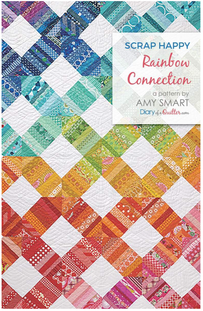 Scrap Happy Rainbow Connection Quilt Pattern by Amy Smart